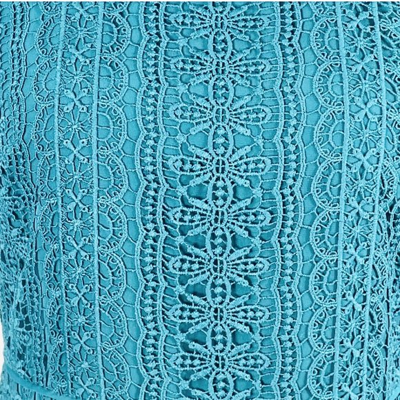 NWT LOFT Lace Crochet Sheath Dress Size 2 - Picture 5 of 11